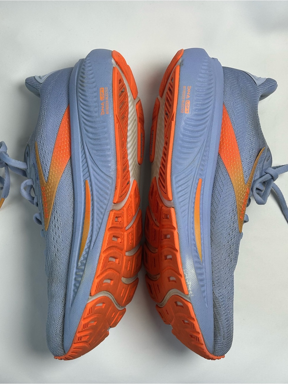Brooks ghost 17 running shoes blue orange women’s US 8B EU 39 road sneakers - Picture 6 of 14